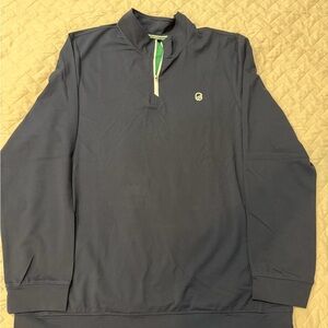 Extracurricular Golf Men's Navy 1/4 zip Long Sleeve Shirt